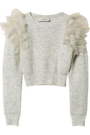 Twin-Set Tulle detailing jumper