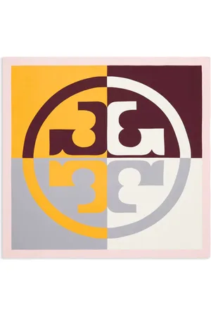 Tory Burch Colour-block silk scarf