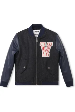 Zadig & Voltaire Logo-patch zipped bomber jacket
