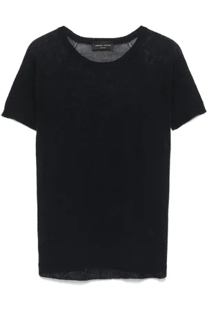 Roberto Collina Short-sleeve knitted top