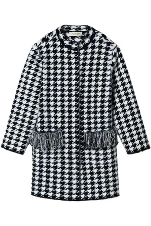 Twin-Set Jacquard knit coat