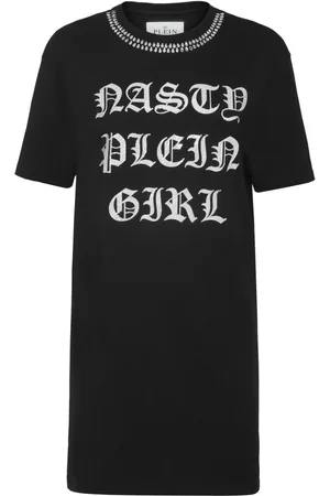 Philipp Plein Crystal-embellished t-shirt dress