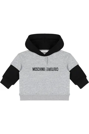 Moschino Logo-print cotton hoodie
