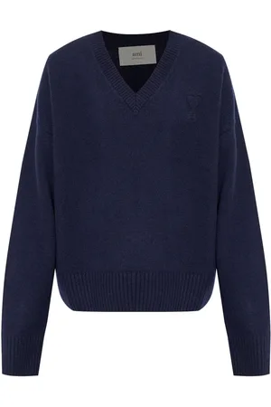 Ami Wool-cashmere v-neck jumper