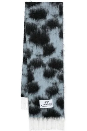 Marni Leopard-print brushed scarf