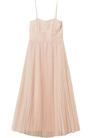 Twin-Set Pleated tulle midi dress