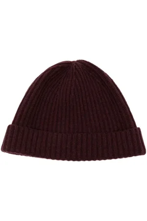 N.PEAL Ribbed beanie hat