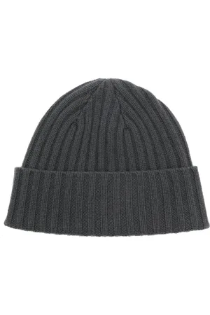 N.PEAL Chunky ribbed cashmere beanie