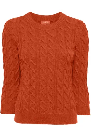 N.PEAL Cable-knitted jumper