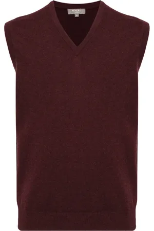 N.PEAL Westminster sleeveless cashmere jumper