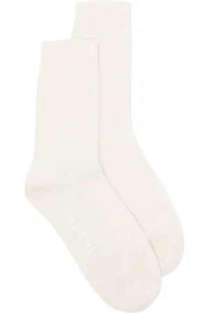 N.PEAL Ribbed cashmere socks