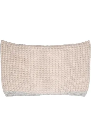 N.PEAL Waffle Stitch scarf