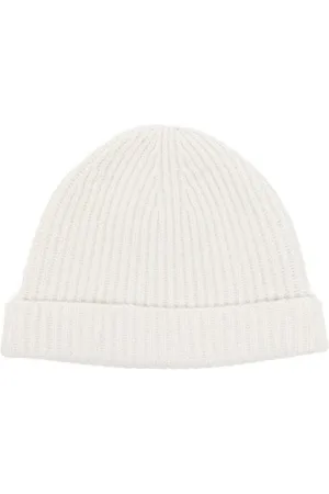 N.PEAL Ribbed lurex beanie