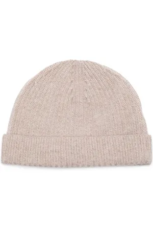 N.PEAL Cashmere ribbed beanie