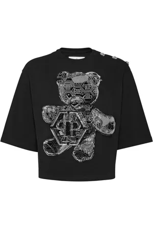 Philipp Plein Crystal-embellished cotton t-shirt