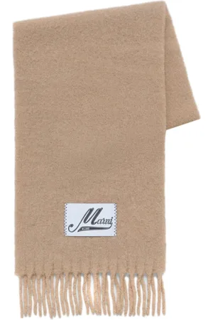 Marni Logo-appliqu?? scarf