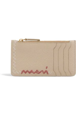 Marni Logo-embroidered wallet