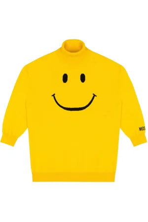 Moschino Embroidered motif high neck top