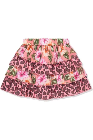 Selini Action Mix-print skirt