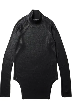 JULIUS Coated high-neck jumper