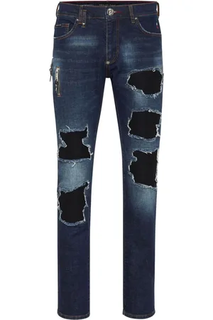 Philipp Plein Distressed-effect slim-cut jeans
