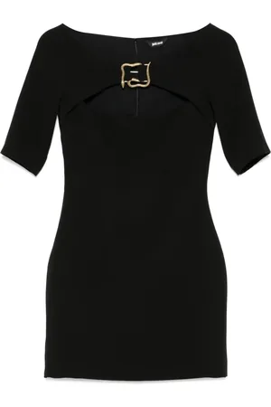 Roberto Cavalli Snake-detail mini dress