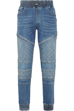 Philipp Plein Jogging logo-appliqué tapered jeans