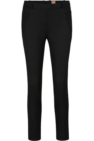 HUGO BOSS Zip-detail slim-cut trousers