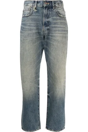 R13 Cropped wide-leg jeans