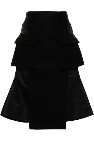 SACAI Panelled midi skirt