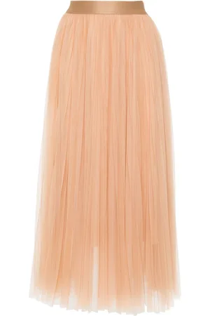 FORTE FORTE Fully pleated tulle midi skirt