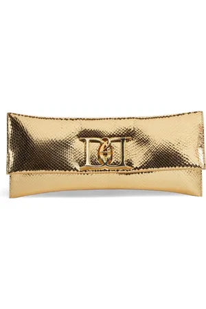 Dsquared2 Logo-plaque leather clutch bag