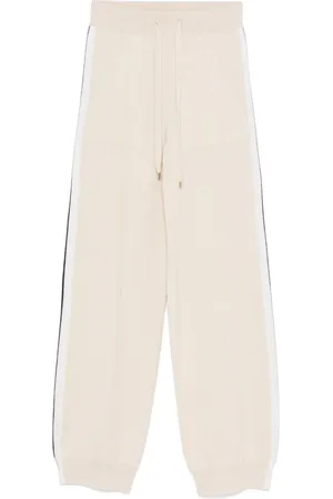 LORENA ANTONIAZZI Stripe-detail track pants
