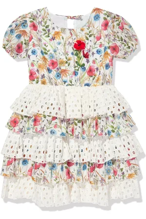 Selini Action Tiered floral-print dress