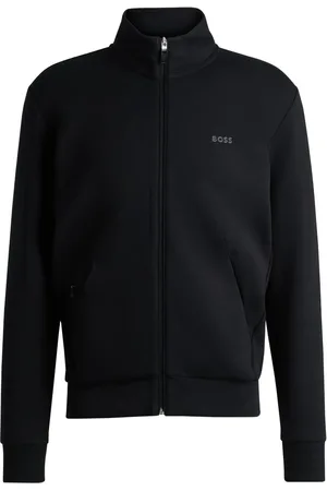 HUGO BOSS Logo-print zip-up sweatshirt