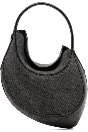 MUGLER Mini denim spiral curve 02 bag