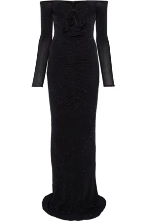 NISSA Floral-appliqu?? gown