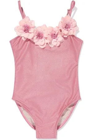 Selini Action Floral-appliqu?? swimsuit