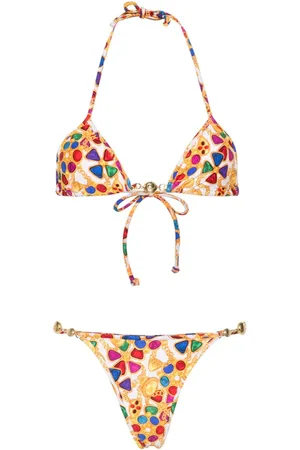 Reina Olga Geometric-print bikini