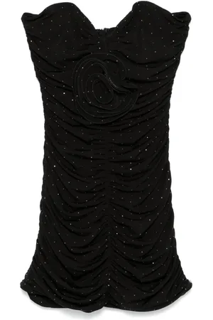 NISSA Floral-appliqu?? mini dress