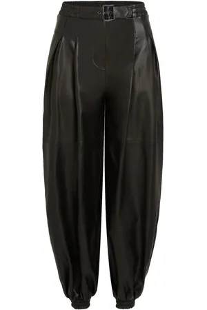 Karl Lagerfeld KL Studio Voluminous leather trousers