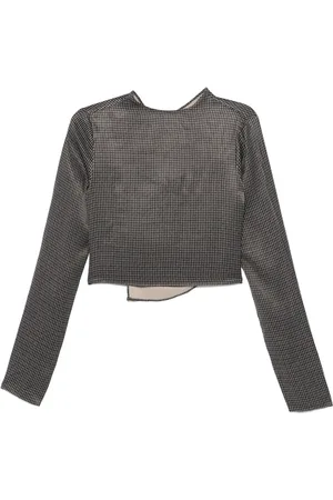 REMAIN Checked draped shirt