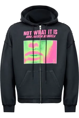 Maison Margiela Graphic-print cotton hoodie