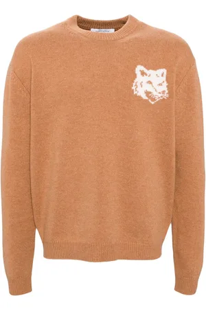Maison Kitsuné Fox head intarsia jumper