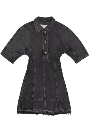 Ganni Tint-edge denim mini dress