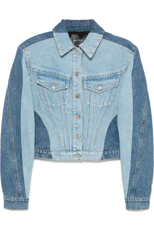 MUGLER Colour-block denim jacket