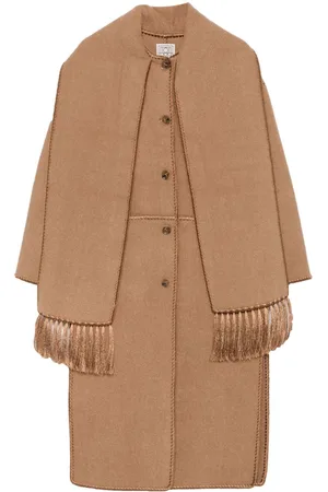 Totême Embroidered scarf coat