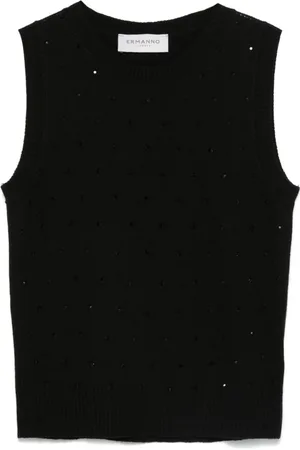 Ermanno Firenze Crystal-embellished vest
