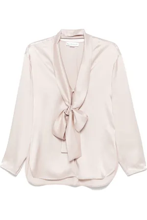 Victoria Beckham V-neck scarf shirt