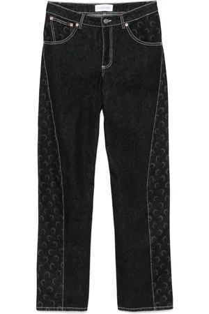 Marine Serre Crescent moon print denim